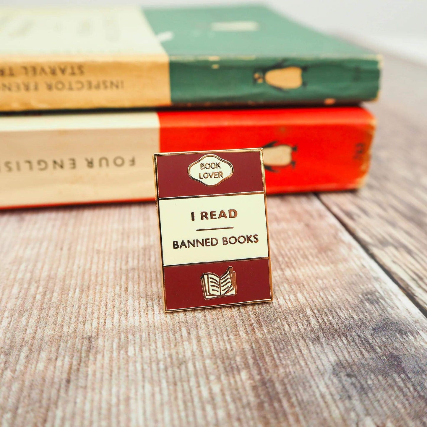 Enamel Pin - Book brooch - I Read Banned Books