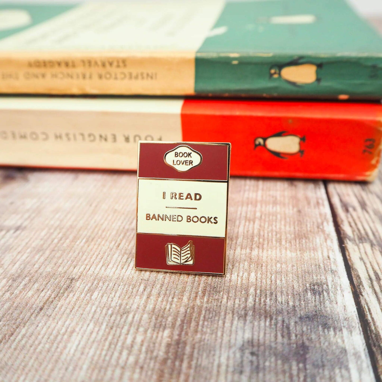 Enamel Pin - Book brooch - I Read Banned Books