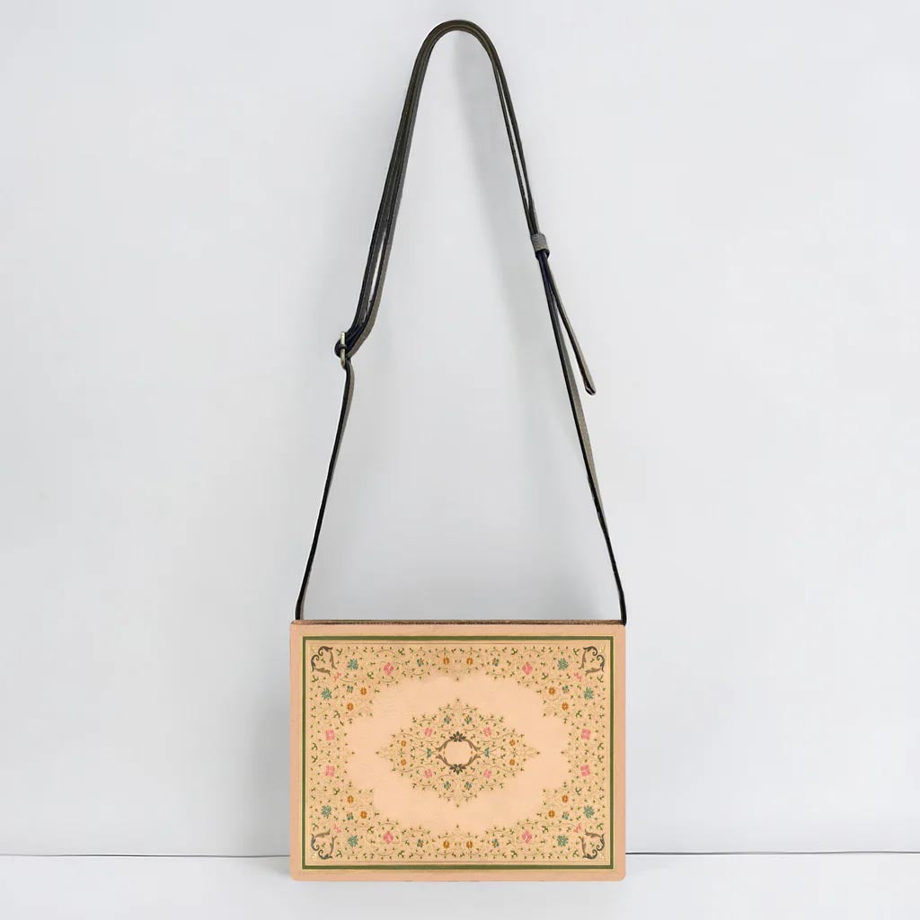 Book Bag - Cross Body - Vintage Flowers