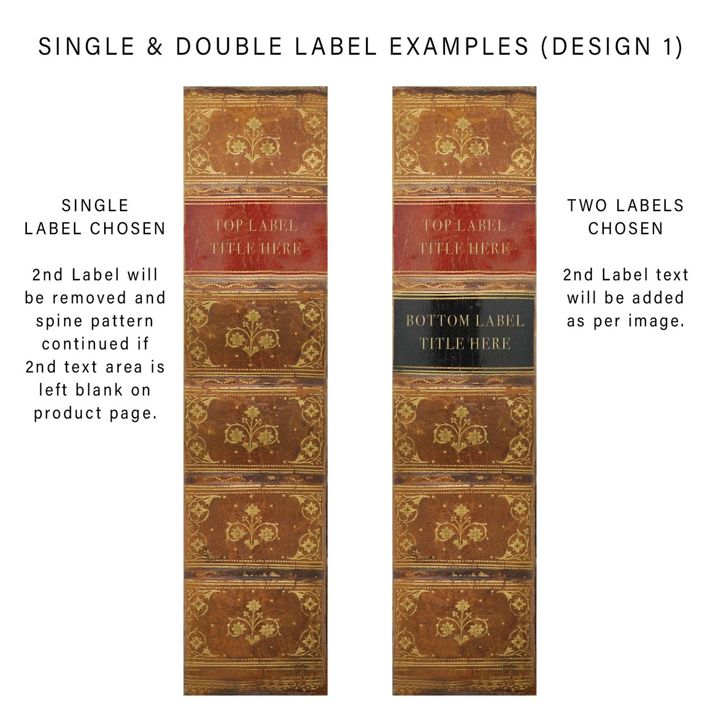 Book File - Antique - Choose Your Format & Title - Design 1