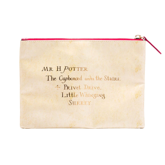 Pouch / Zip Up / Make Up Bag / Pencil Case - Harry Potter - Hogwarts Acceptance Letter