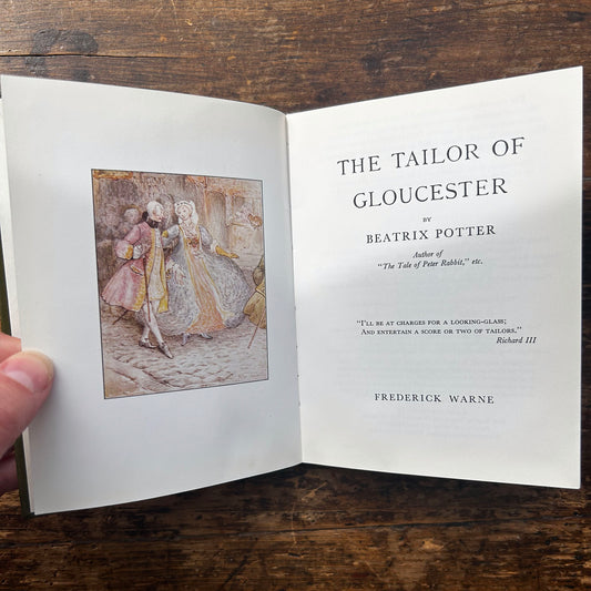 The Tailor of Gloucester - Vintage Beatrix Potter 1989 (Preloved)