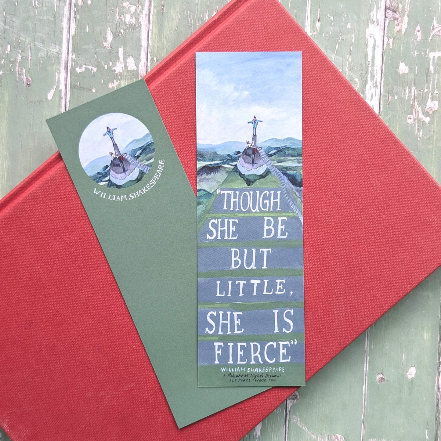 Bookmark - William Shakespeare - She is Fierce
