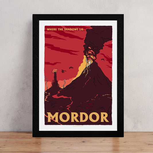 Travel Poster / Art Print - Lord of the Rings - Mordor