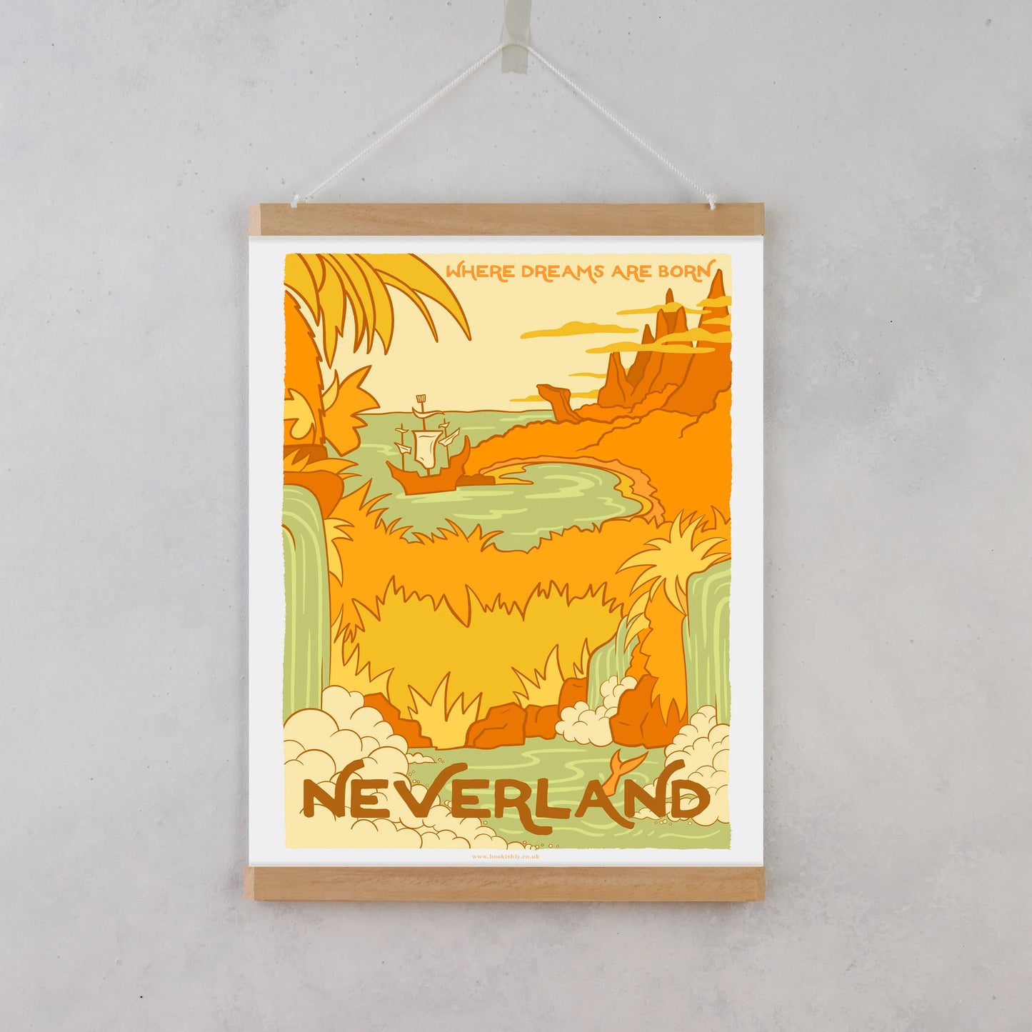 Travel Poster / Art Print - Peter Pan - Neverland