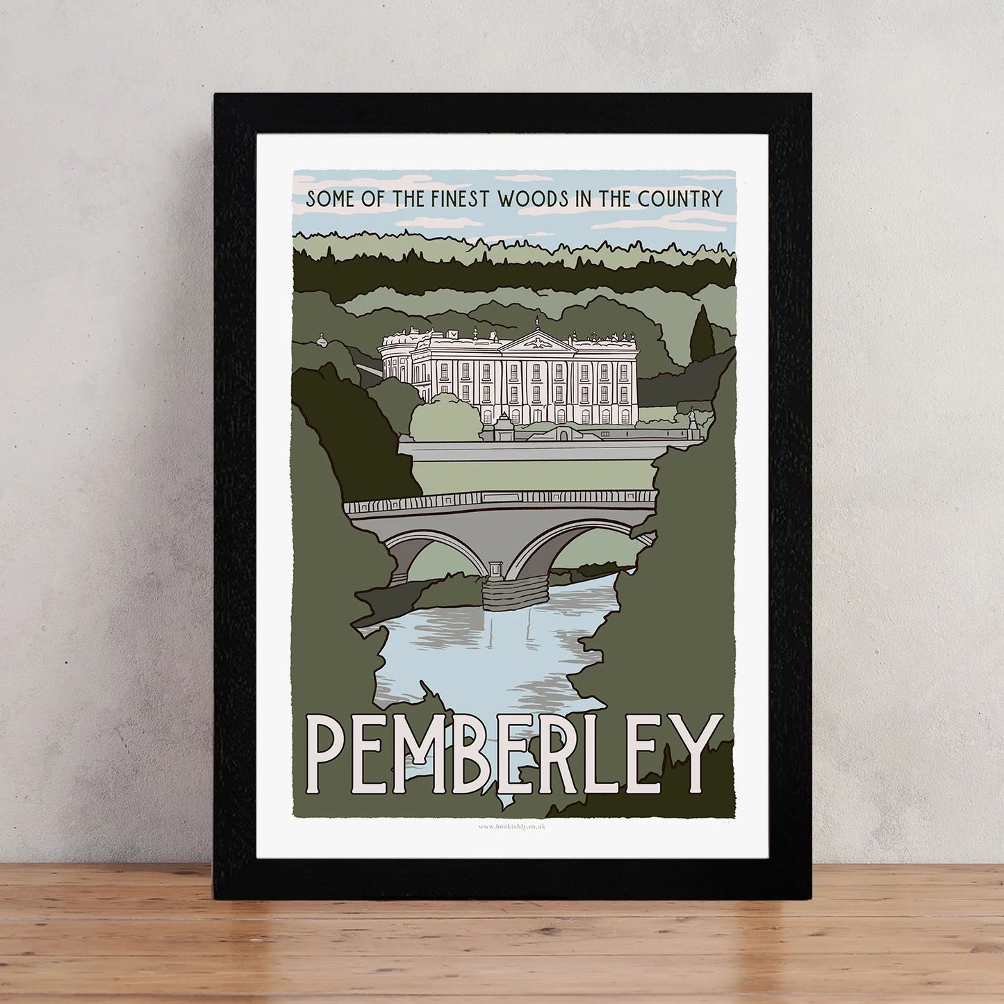 Travel Poster / Art Print - Pride and Prejudice - Pemberley