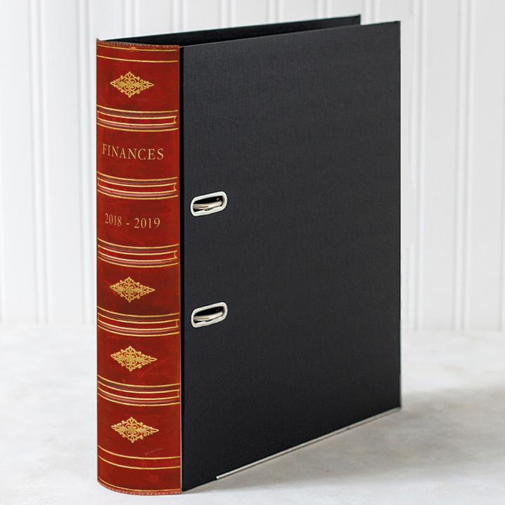 Lever Arch Book File / Ring Binder - Antique - Choose Your Colour & Title