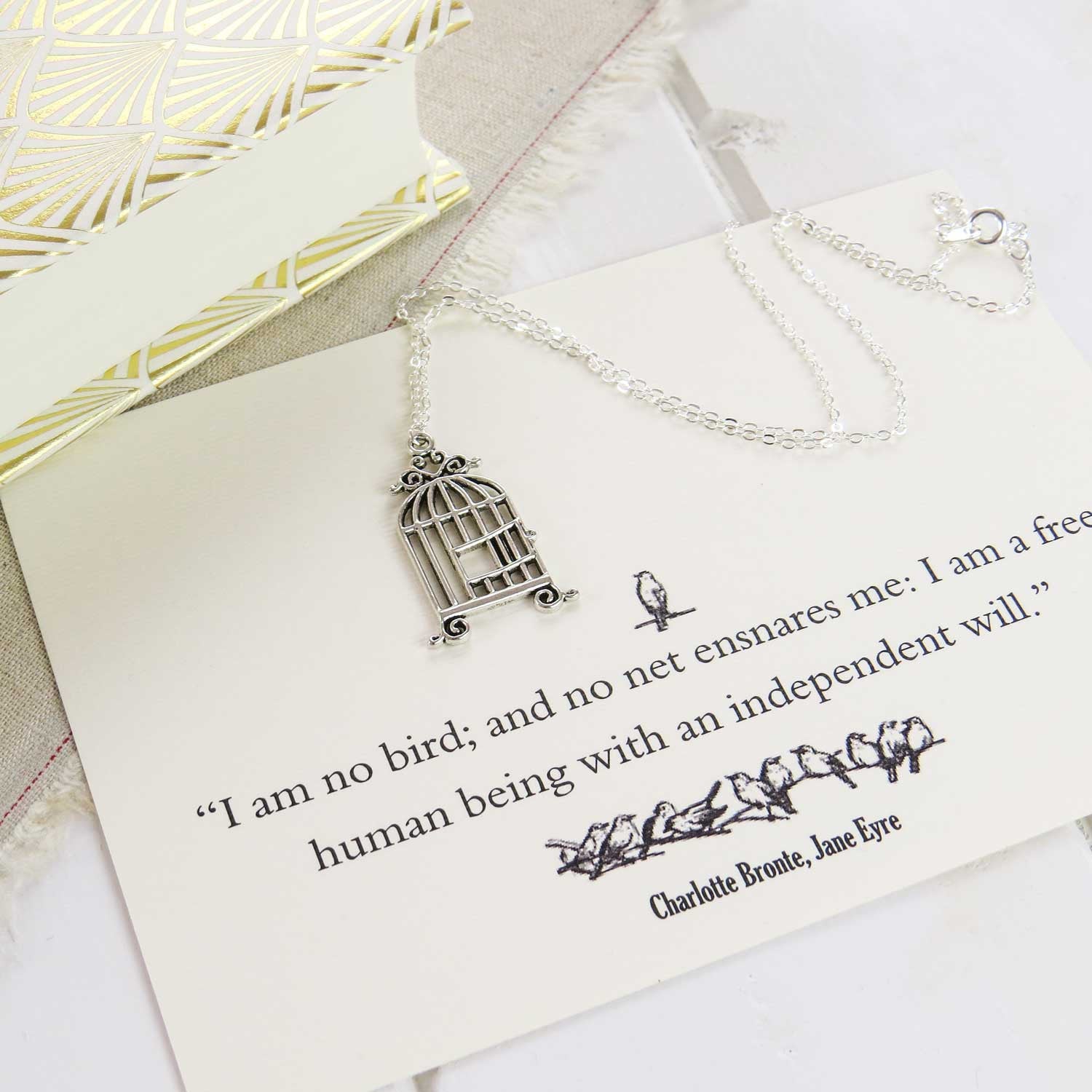 Necklace - Bird Cage - Jane Eyre - Charlotte Bronte