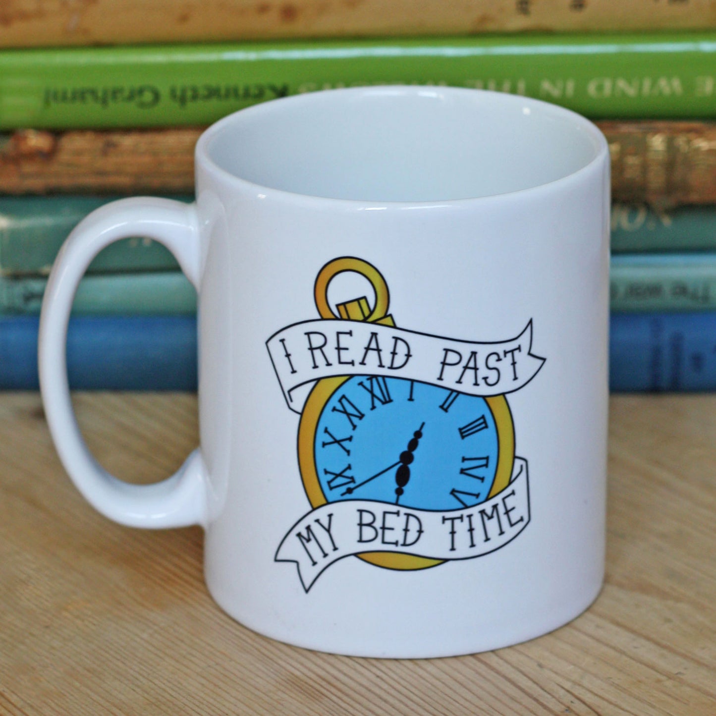 Mug - Vintage Pocket Watch - I Read Past My Bedtime