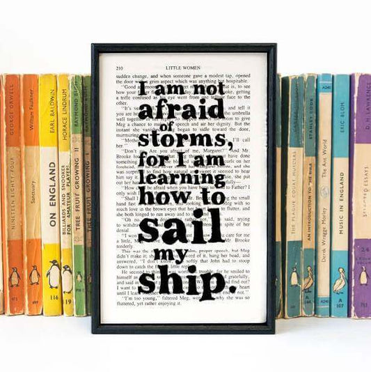 Book Print - I Am Not Afraid Of Storms - Little Women