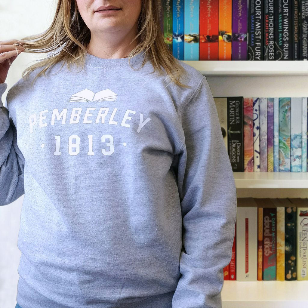 Sweatshirt Top - Pemberley Varsity / College Style - Jane Austen