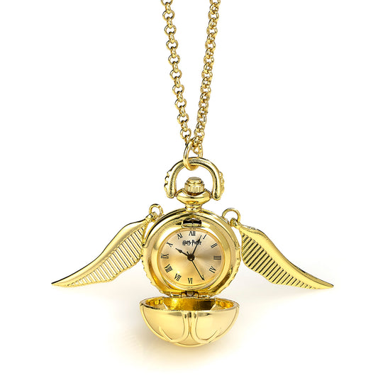 Necklace - Harry Potter Official - Golden Snitch Watch Locket