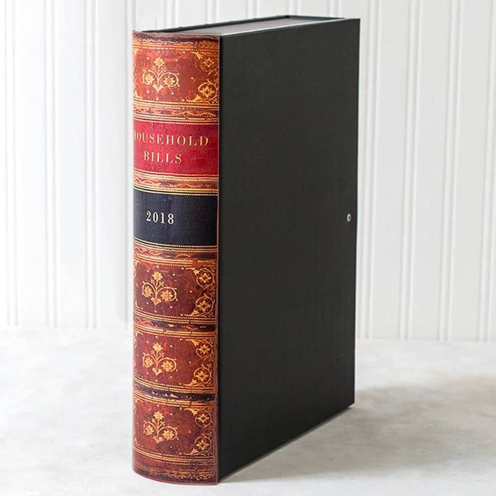 Box Book File - Antique - Choose Your Colour & Title