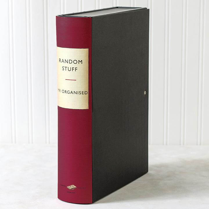 Box Book File - Vintage - Choose Your Colour & Title