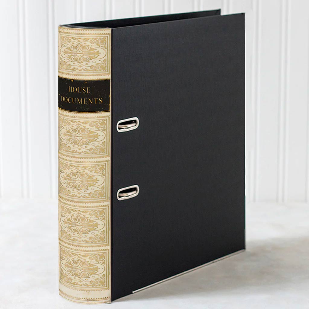 Lever Arch Book File / Ring Binder - Antique - Choose Your Colour & Title