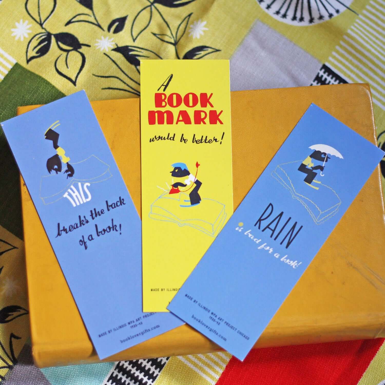 Bookmark Set of 3 - Vintage - A Bookmark Would be Better