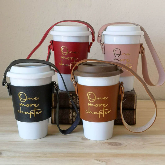 Coffee Cup Sleeve - Strap - One More Chapter