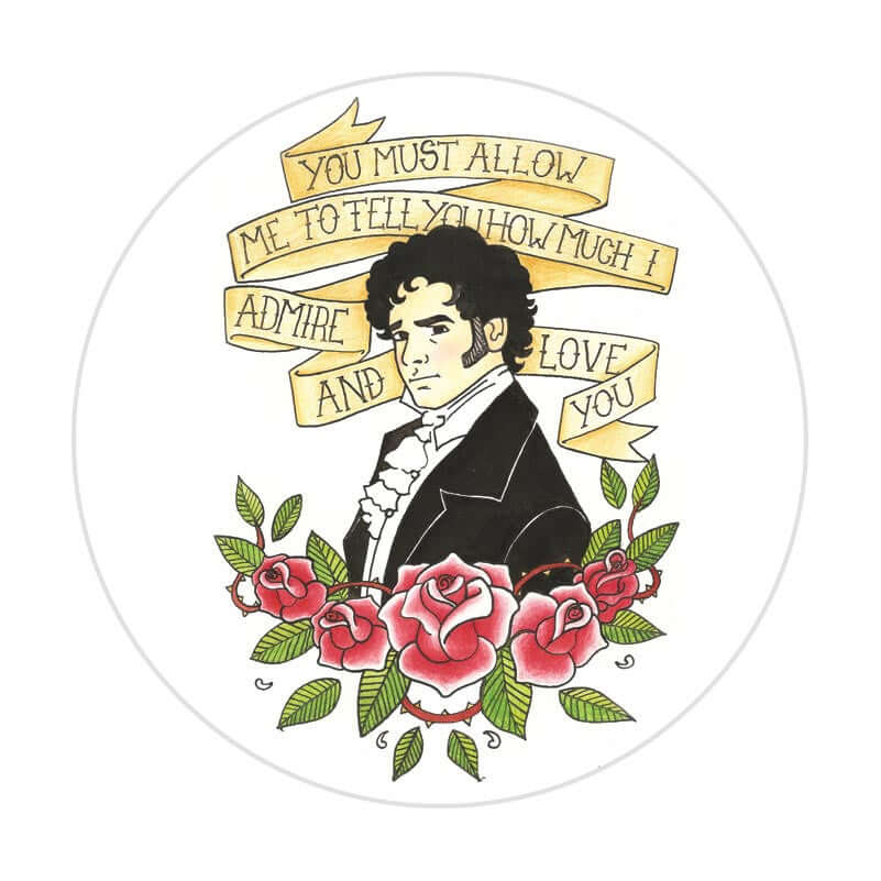 Bottle Opener / Keyring - Mr Darcy Proposal - Illustration