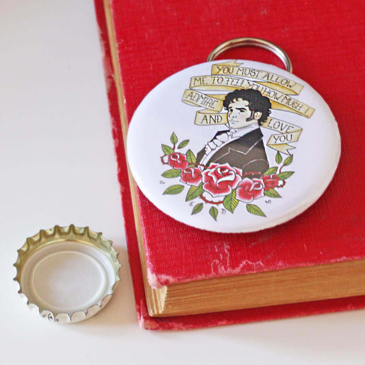 Bottle Opener / Keyring - Mr Darcy Proposal - Illustration