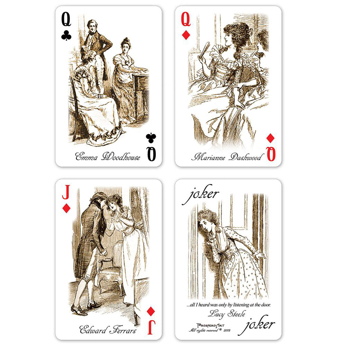 Playing Cards - Jane Austen Luxury Deck