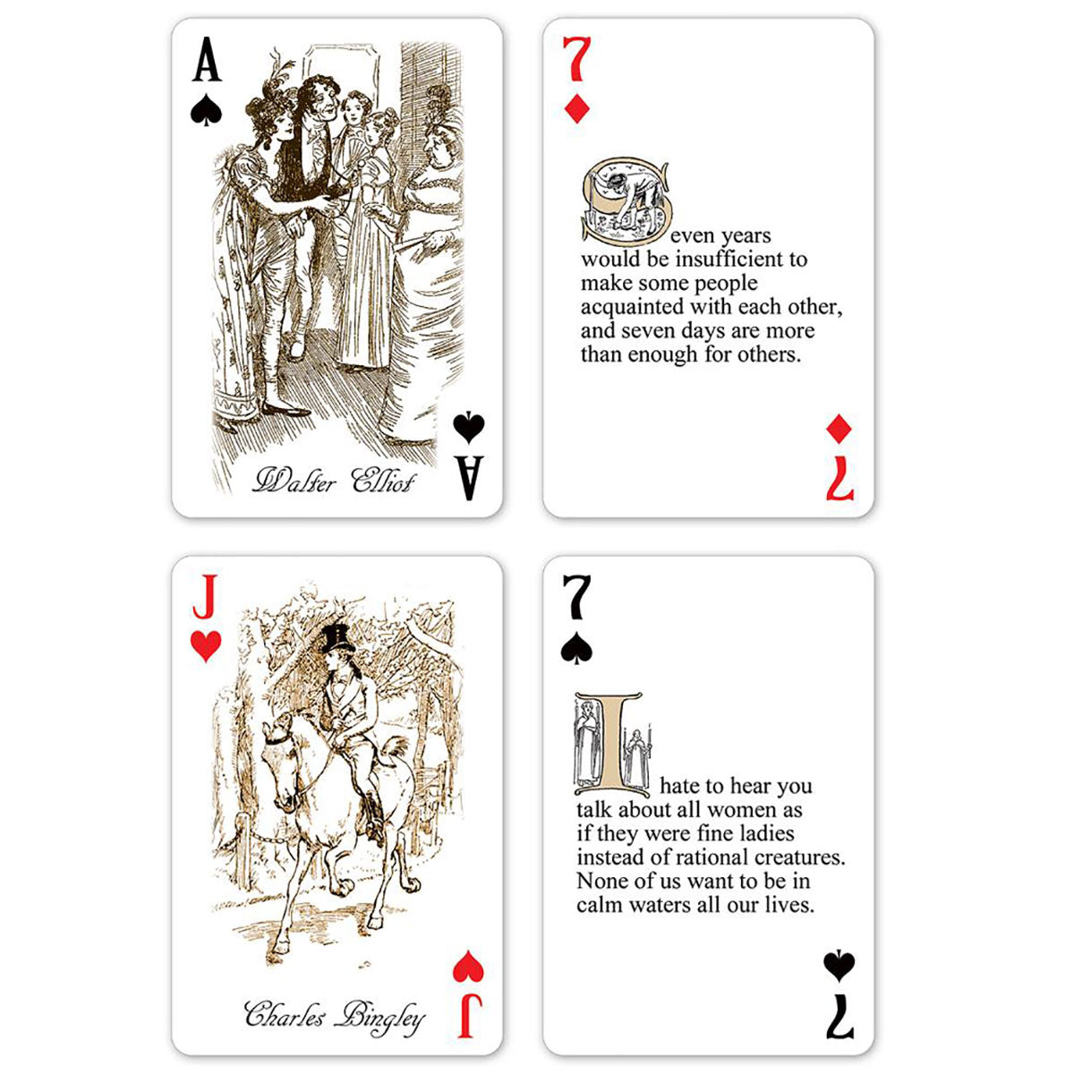 Playing Cards - Jane Austen Luxury Deck