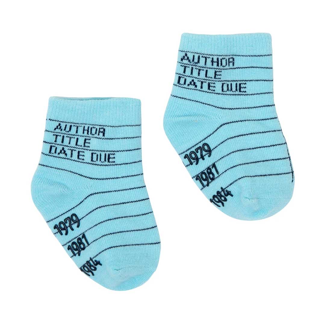 Baby / Toddler Socks - Library Card Design - Set of Four