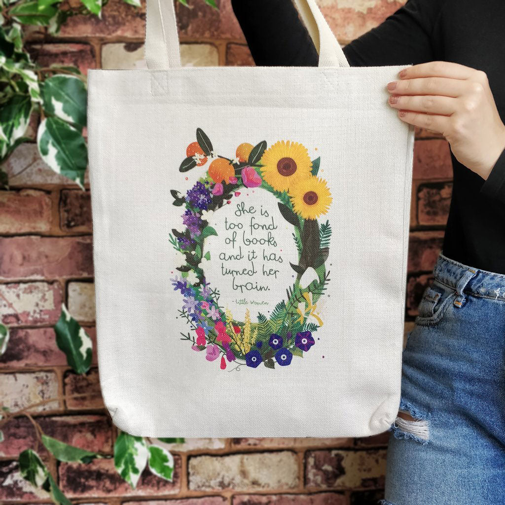 Tote Bag - She is Too Fond of Books... - Little Women