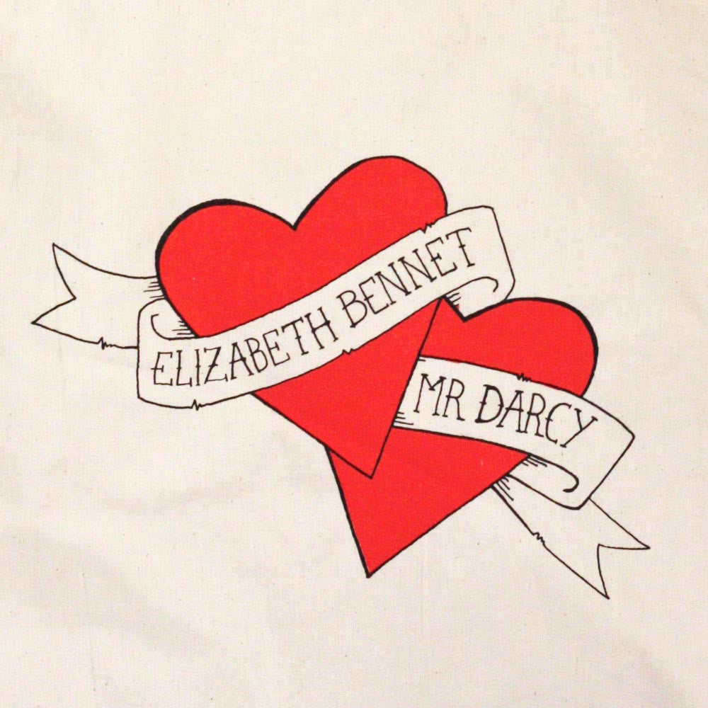 Tote Bag - Jane Austen - Elizabeth Bennet & Mr Darcy