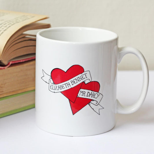 Mug - Jane Austen - Elizabeth Bennet & Mr Darcy