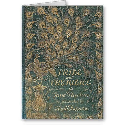 Card - Pride & Prejudice - Peacock - Jane Austen