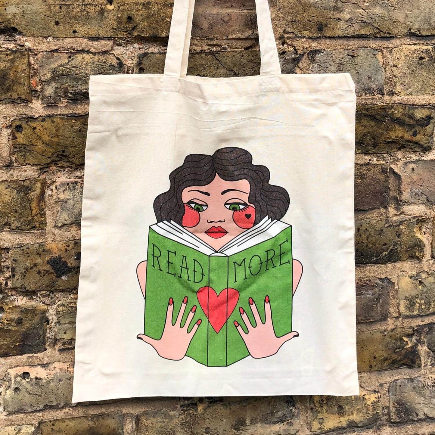 Bag / Tote - Vintage Lady - Read More Books