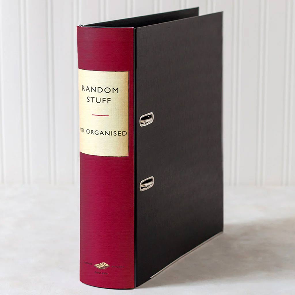 Lever Arch Book File / Ring Binder - Vintage - Choose Your Colour & Title