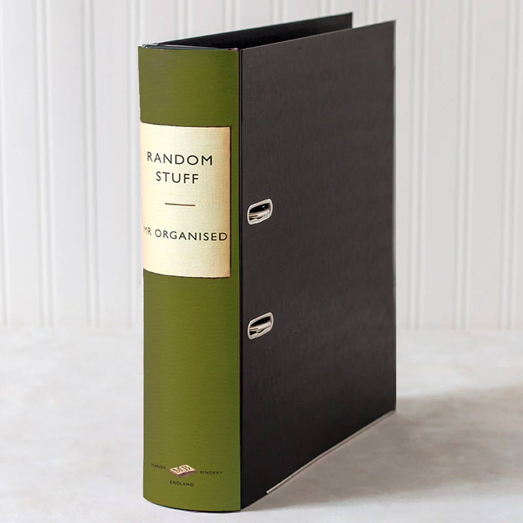 Lever Arch Book File / Ring Binder - Vintage - Choose Your Colour & Title