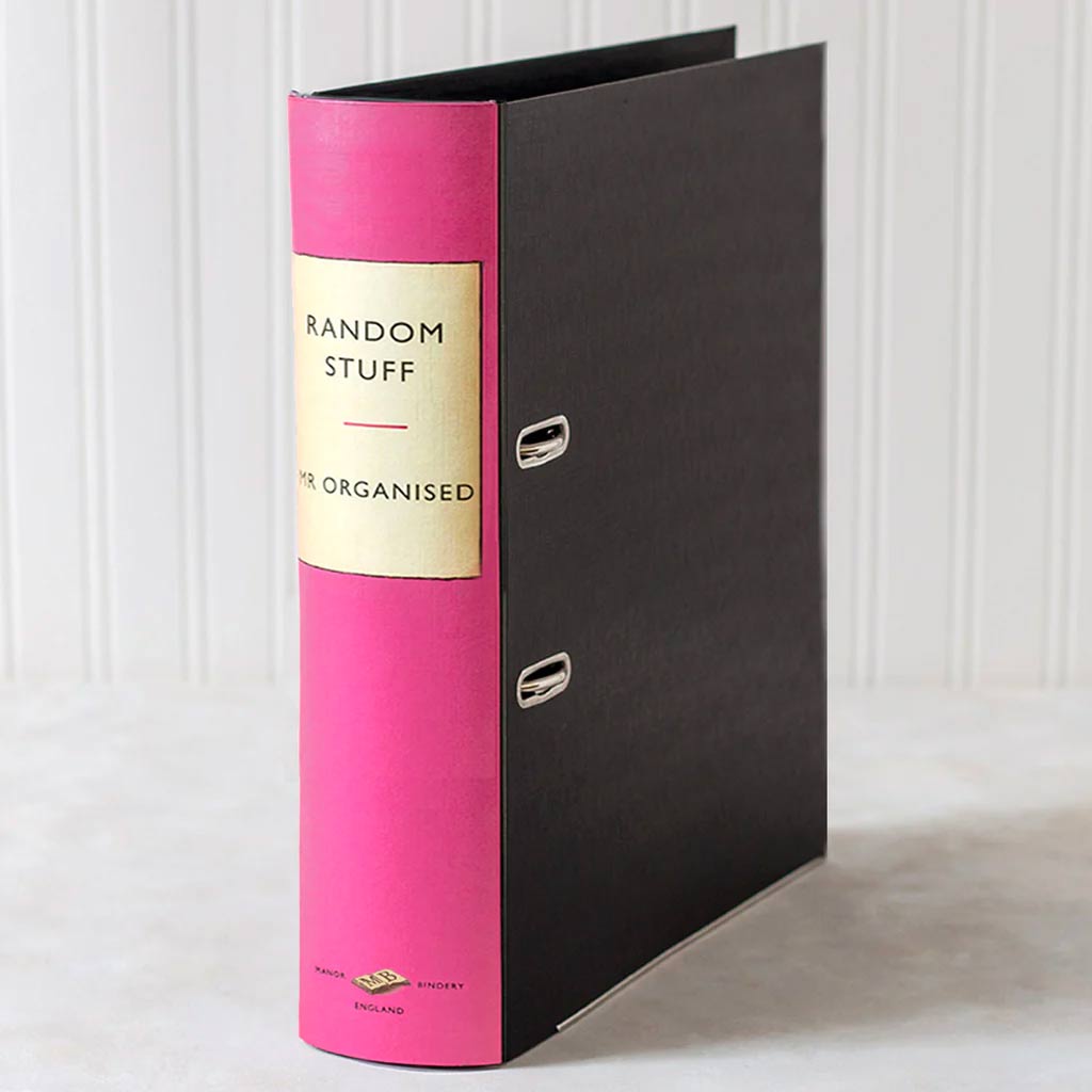 Lever Arch Book File / Ring Binder - Vintage - Choose Your Colour & Title