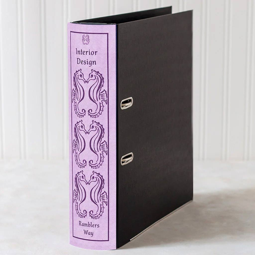 Lever Arch Book File / Ring Binder - Patterned - Choose Your Colour & Title