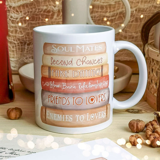 Mug - Cosy Books - Romance Book Tropes