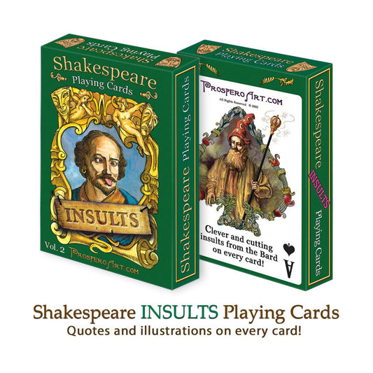 Playing Cards - Shakespeare Insults Luxury Deck