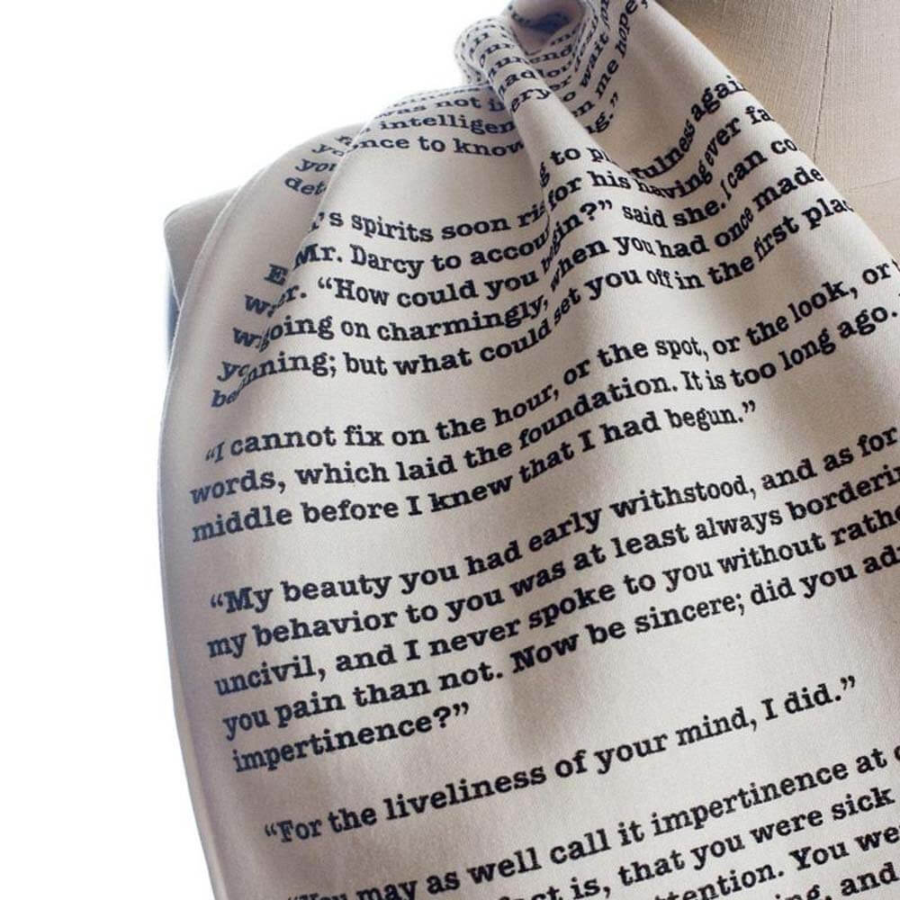 Book Scarf - Pride & Prejudice - Jane Austen