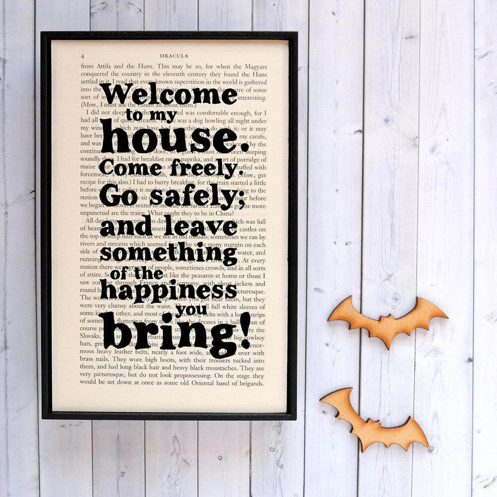 Book Print - Welcome to my House - Dracula