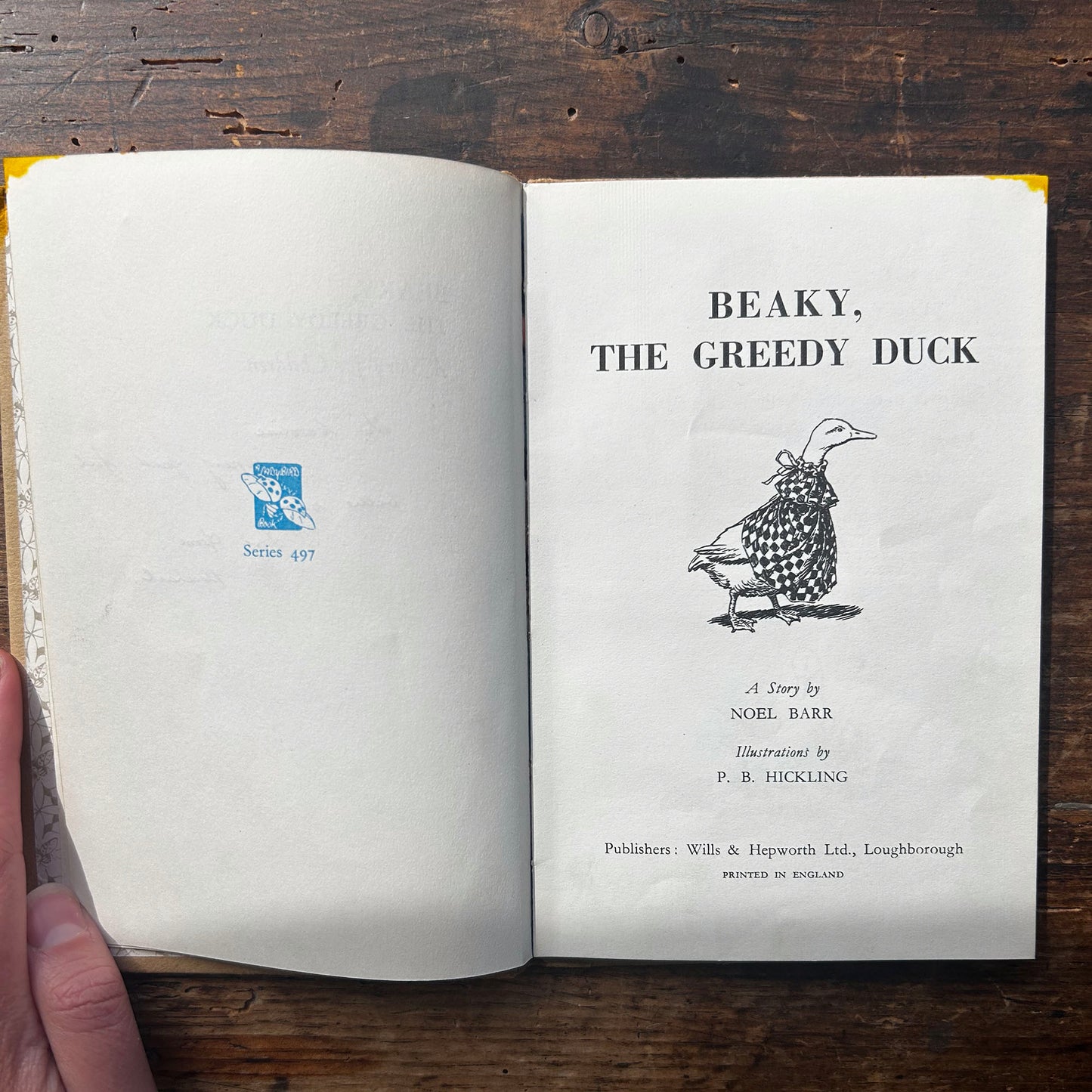 Beaky The Greedy Bird - Noel Barr &  P. B. Hickling - Vintage Ladybird (Preloved)