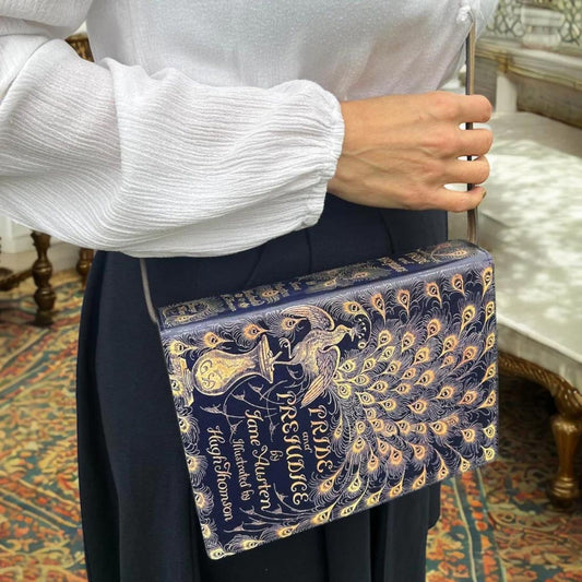 Book Bag - Cross Body - Pride & Prejudice - Peacock - Jane Austen