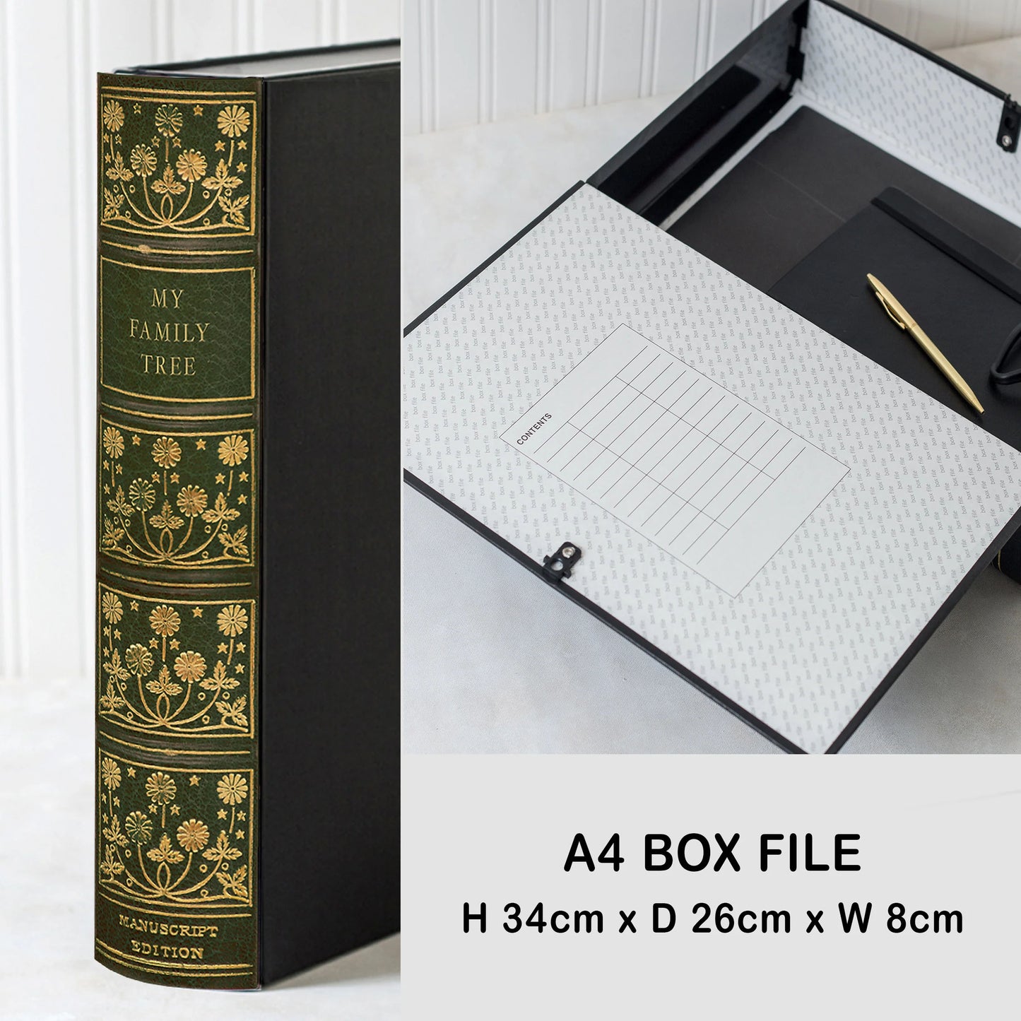 Book File - Antique - Choose Your Format & Title - Design 10