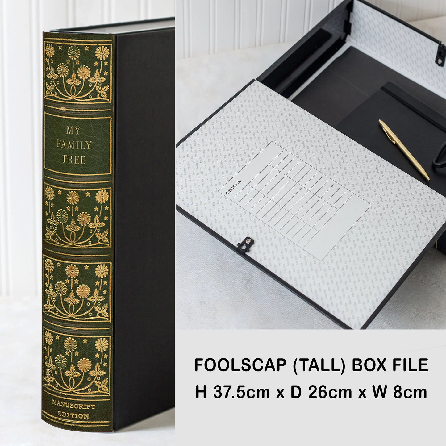 Book File - Antique - Choose Your Format & Title - Design 10