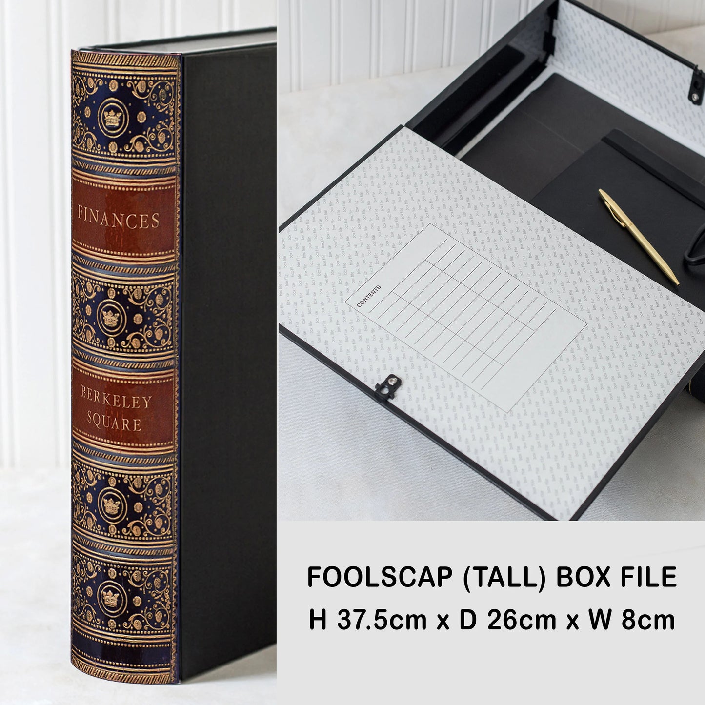Book File - Antique - Choose Your Format & Title - Design 12