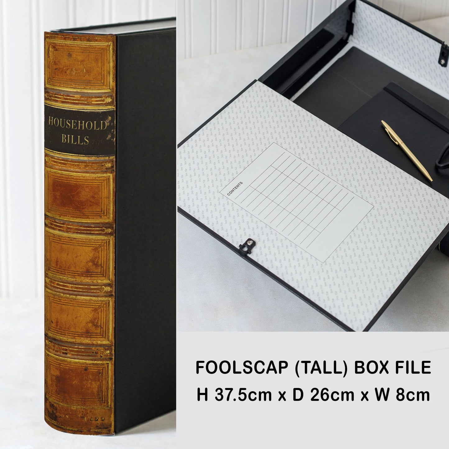 Book File - Antique - Choose Your Format & Title - Design 13