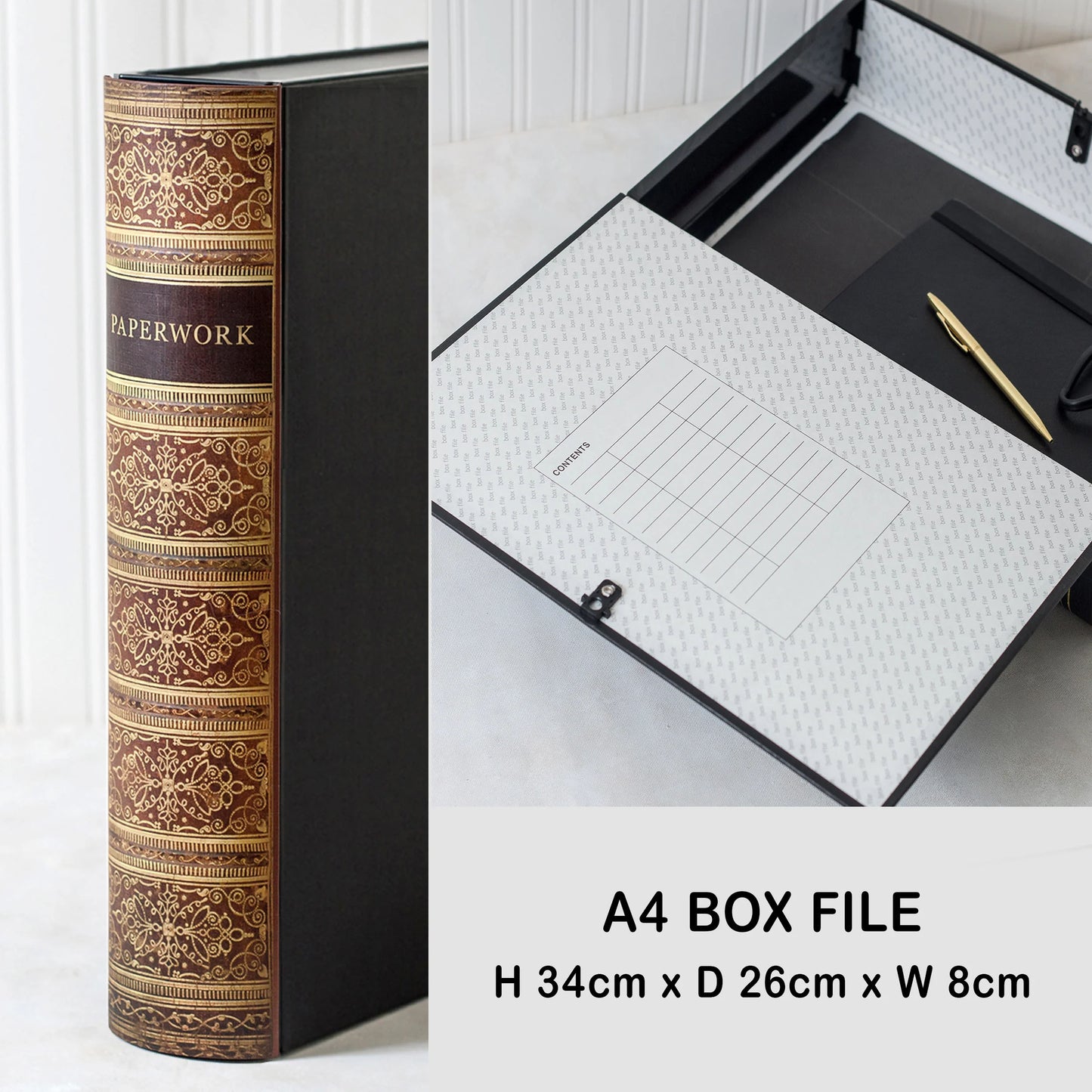 Book File - Antique - Choose Your Format & Title - Design 3