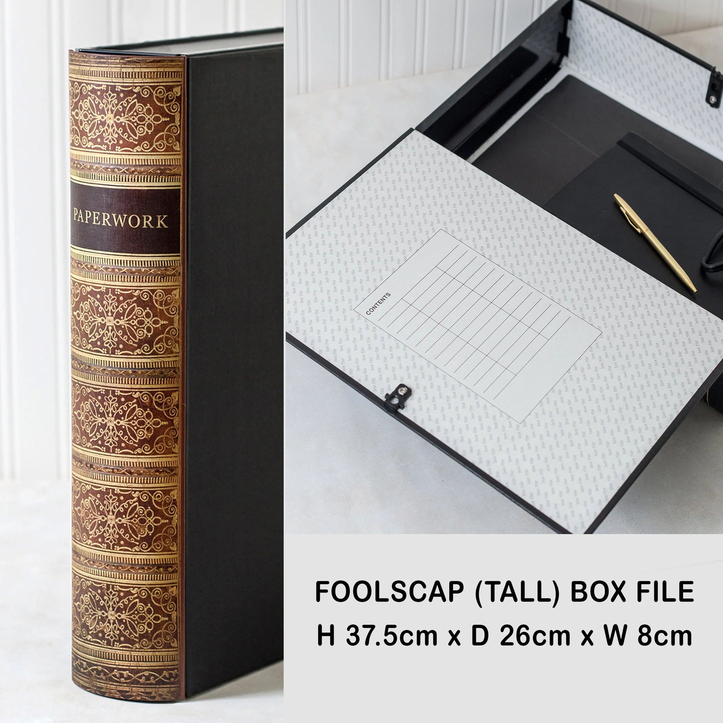 Book File - Antique - Choose Your Format & Title - Design 3