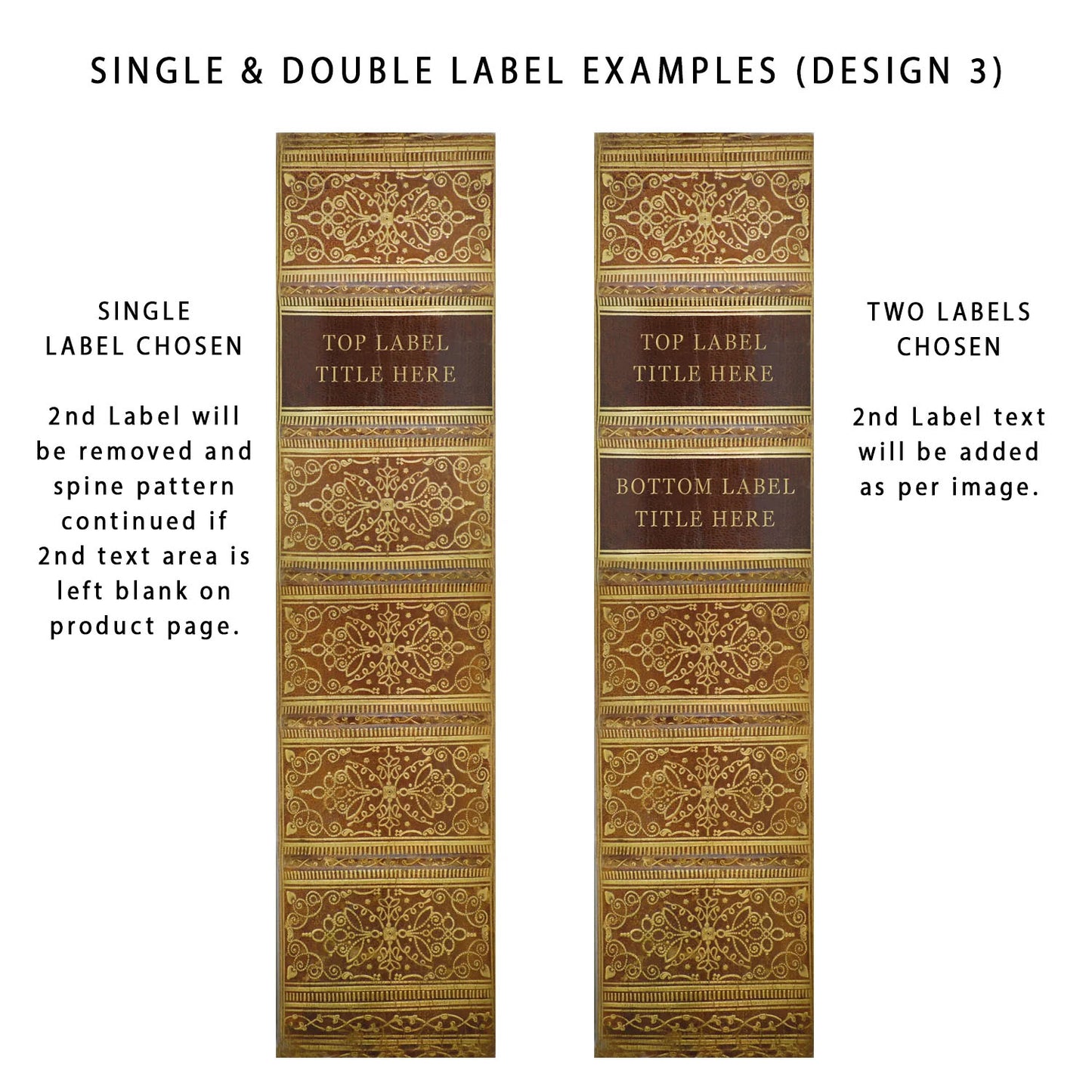 Book File - Antique - Choose Your Format & Title - Design 3