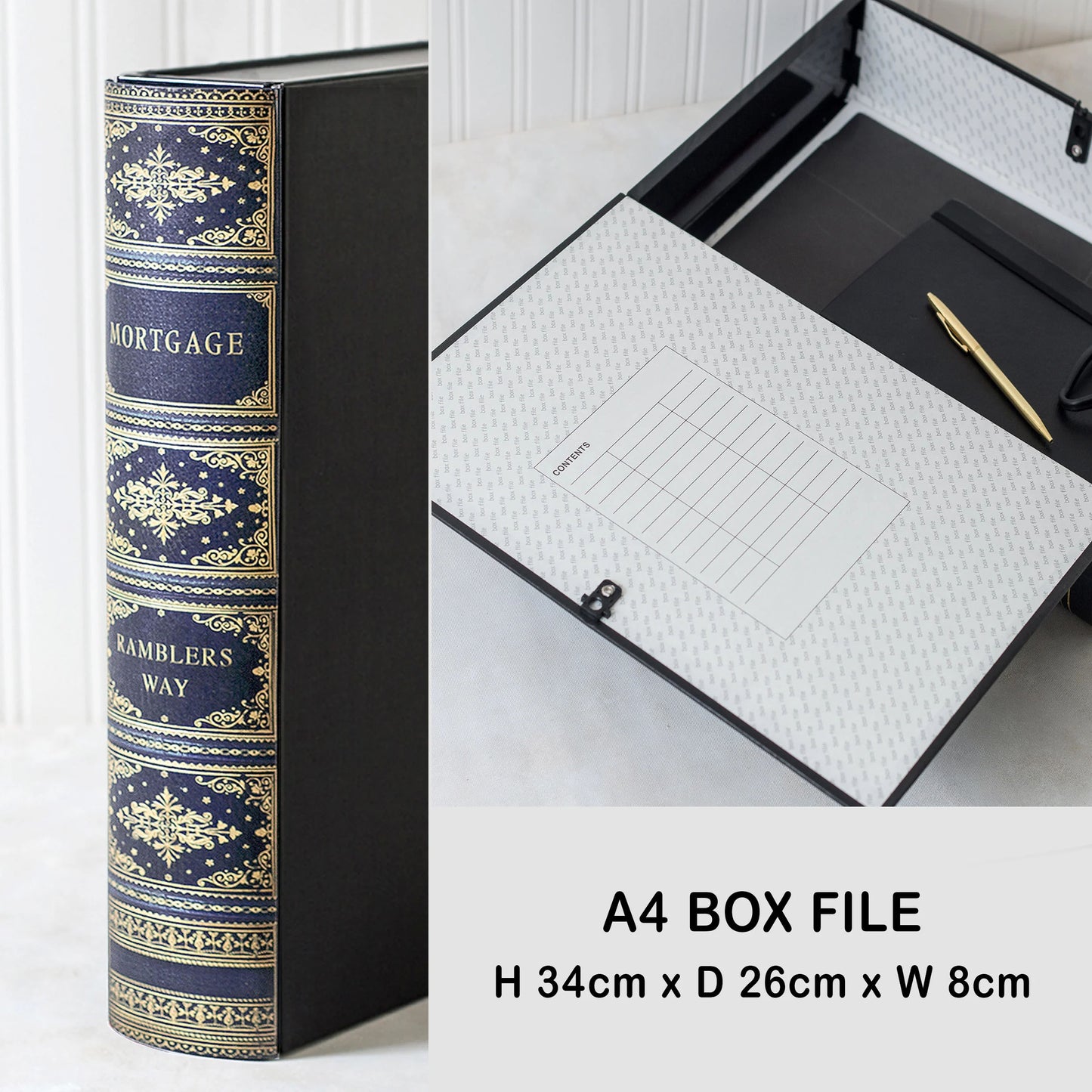 Book File - Antique - Choose Your Format & Title - Design 4