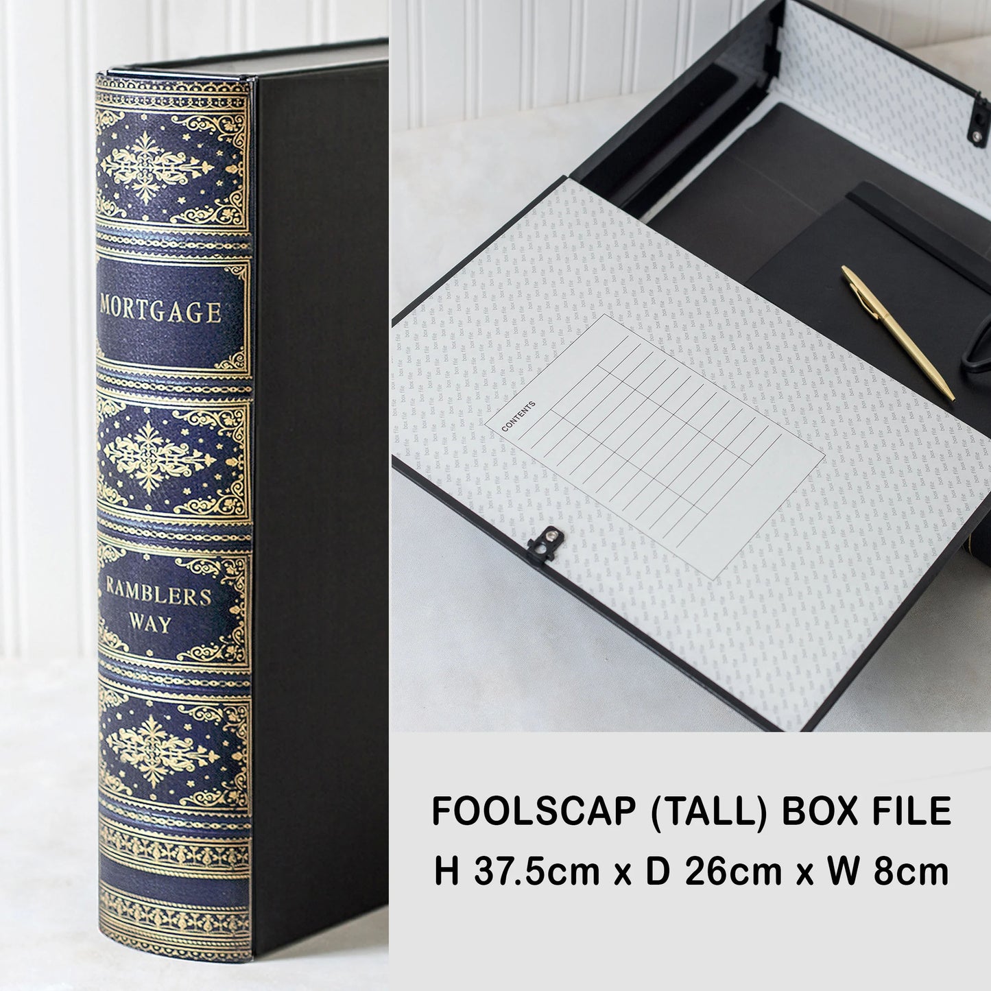 Book File - Antique - Choose Your Format & Title - Design 4